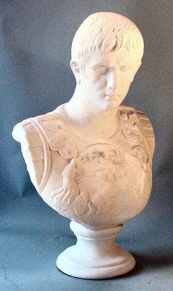 Greek Replicas for Sale - Sculpture of Caesar In Armor Bust